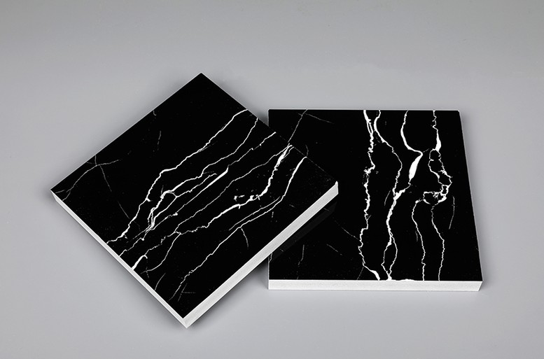 Advantages of black marble PVC thermal transfer foam board in wall decoration